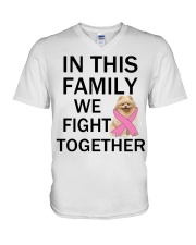 Fight Together - Pomeranian V-Neck T-Shirt tile