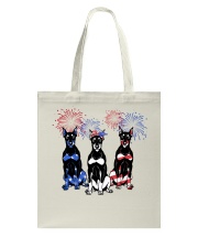 American Doberman Tote Bag tile