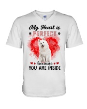 Perfect - Japanese Spitz V-Neck T-Shirt tile