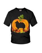 Pumpkin Shape - Pomeranian Youth T-Shirt tile