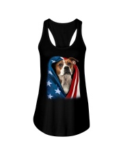American flag - American Bulldog Ladies Flowy Tank tile