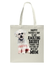 Father Day - Bichon Frise Tote Bag tile
