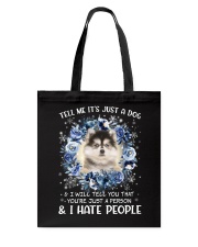 Hate People - Pomsky Tote Bag tile