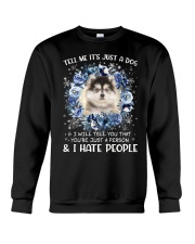 Hate People - Pomsky Crewneck Sweatshirt tile