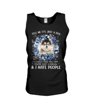 Hate People - Pomsky Unisex Tank tile