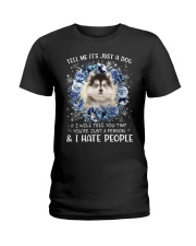 Hate People - Pomsky Ladies T-Shirt tile