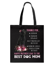 Thanks For - BLACK Labrador Tote Bag tile