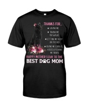 Thanks For - BLACK Labrador Classic T-Shirt front