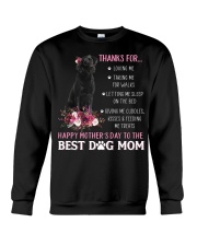Thanks For - BLACK Labrador Crewneck Sweatshirt tile