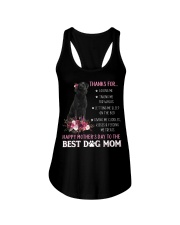 Thanks For - BLACK Labrador Ladies Flowy Tank tile