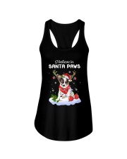 Santa Reindeer - Papillon 1 Ladies Flowy Tank tile