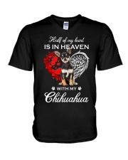 In Heaven - Chihuahua V-Neck T-Shirt tile