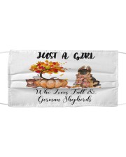 Love Fall- German Shepherd 1 Cloth face mask front