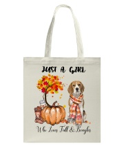 Girl Love Fall And - Beagle Tote Bag tile
