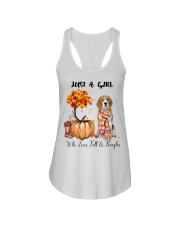 Girl Love Fall And - Beagle Ladies Flowy Tank tile