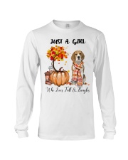 Girl Love Fall And - Beagle Long Sleeve Tee tile