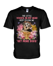 The Little - Morkie V-Neck T-Shirt tile