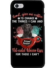 Give Me Coffee - Flat-coated Retriever Phone Case tile