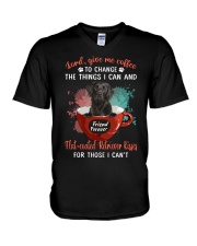 Give Me Coffee - Flat-coated Retriever V-Neck T-Shirt tile