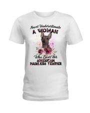 Love Her - American Hairless Terrier Ladies T-Shirt tile