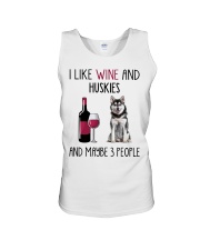 Three People - husky Unisex Tank tile