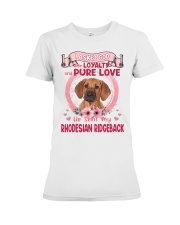 Loyalty - Rhodesian Ridgeback Premium Fit Ladies Tee tile