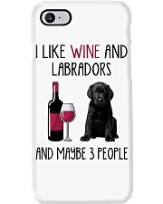 Three People - BLACK Labrador Pup Phone Case tile