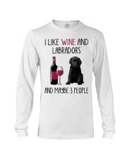 Three People - BLACK Labrador Pup Long Sleeve Tee tile