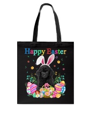 Happy Easter - BLACK Toy Poodle Tote Bag tile