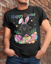 Happy Easter - BLACK Toy Poodle Classic T-Shirt apparel-classic-tshirt-lifestyle-26
