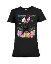 Happy Easter - BLACK Toy Poodle Premium Fit Ladies Tee tile