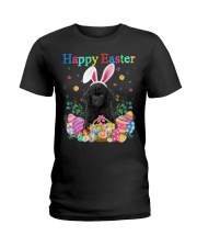 Happy Easter - BLACK Toy Poodle Ladies T-Shirt tile