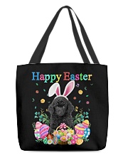 Happy Easter - BLACK Toy Poodle All-Over Tote tile