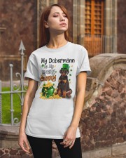 Lucky Charm - Dobermann Classic T-Shirt apparel-classic-tshirt-lifestyle-06