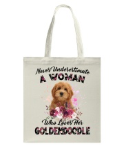 Love Her - RED Goldendoodle Tote Bag tile