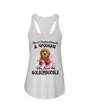 Love Her - RED Goldendoodle Ladies Flowy Tank tile