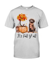 It is Fall - Chesapeake Bay Retriever Premium Fit Mens Tee tile