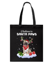 Santa Reindeer - Pug Tote Bag tile