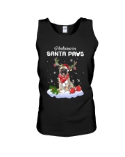 Santa Reindeer - Pug Unisex Tank tile