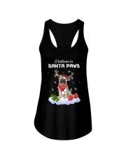 Santa Reindeer - Pug Ladies Flowy Tank tile