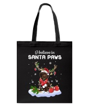 Santa Reindeer - Labrodoodle Tote Bag tile