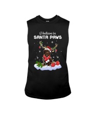 Santa Reindeer - Labrodoodle Sleeveless Tee tile