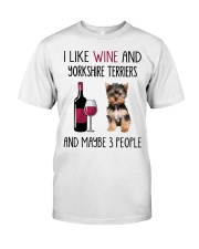 Three People - Yorkshire Terrier Classic T-Shirt front