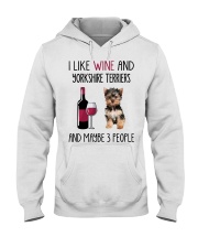 Three People - Yorkshire Terrier Hooded Sweatshirt tile