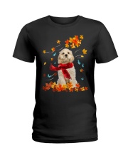 Flying Scarf - CREAM American Cocker Spaniel Ladies T-Shirt tile