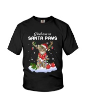 Santa Reindeer - Cat Youth T-Shirt tile