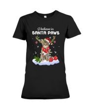 Santa Reindeer - Cat Premium Fit Ladies Tee tile