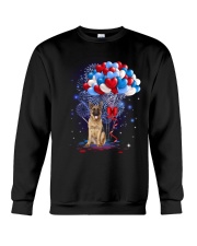 Balloons love 4th - German Shepherd 3 Crewneck Sweatshirt tile