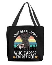 Retired - BLACK Miniature Schnauzer All-Over Tote tile