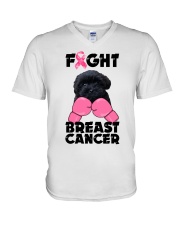 Fight Cancer - Shoodle V-Neck T-Shirt tile